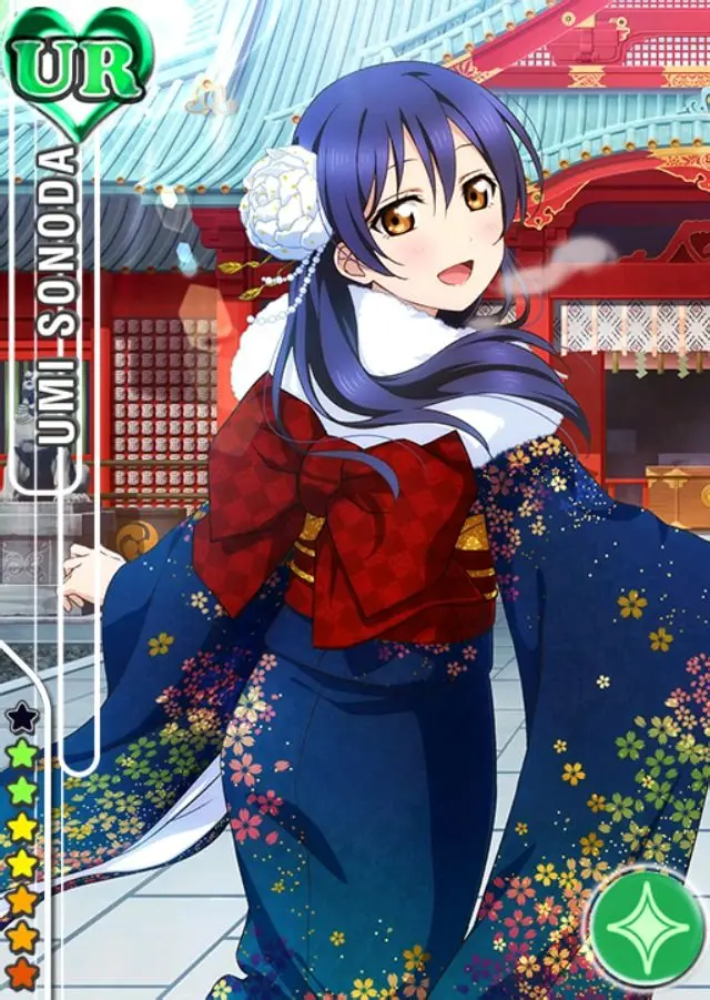 

Love live!School Idol Project! Umi Sonoda unawakened cosplay costome kimono dress+belt+hair accessaries+socks+shoes+fur cloak
