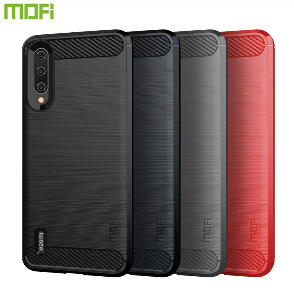 

MOFi For Xiaomi Mi A3 Case Cover Luxury Soft Fiber TPU Silicone Phone Cases Back Cover For Xiaomi Mi A3