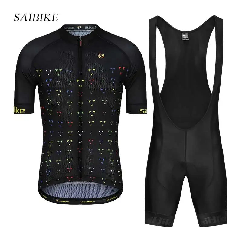 

saiBike short Sleeve Cycling Jerseys 2019 Men Summer Pro Cycling sets Mountain bike Bicycle clothing breathable Maillot cilismo