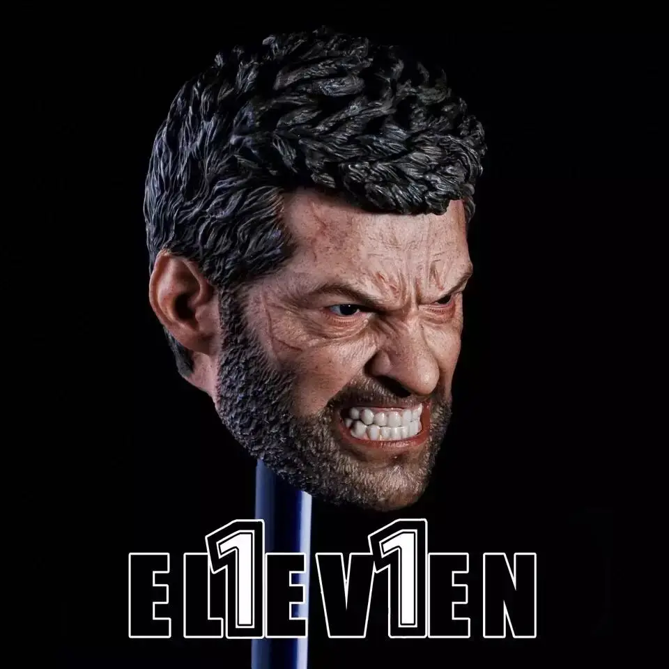 Eleven 1/6 Wolverine Head Man Sculpt  Angry Logan Hugh Jackman Fit Action Figure 