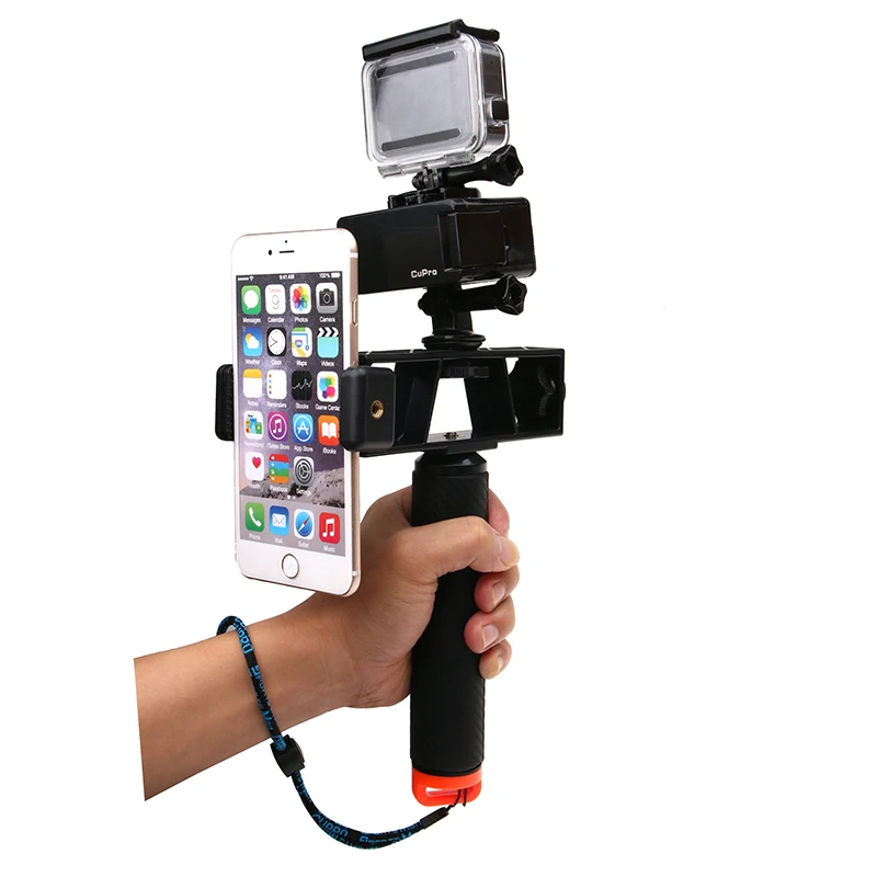 For gopro accessory multifunction mount Xiaomi Yi 4K camera joints arm of a road lamp light adapter 3-way holder stand