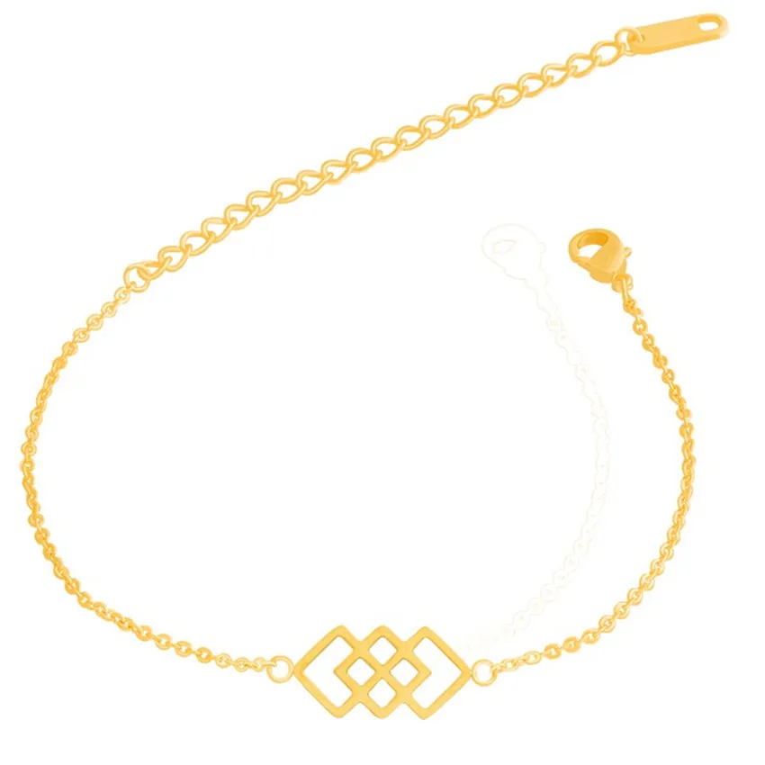

ACEBFEET Minimalistic Gold Color Jewelry Sets Stainless Steel Square Stud Earring For Women Trendy Geometric Bracelet