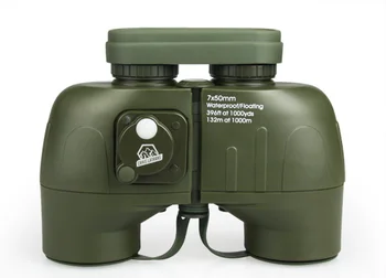 

E.TDragon High Quality Green Camo binoculars 7x50 Porro 132M/1000M hunting telescope binoculars gz30044