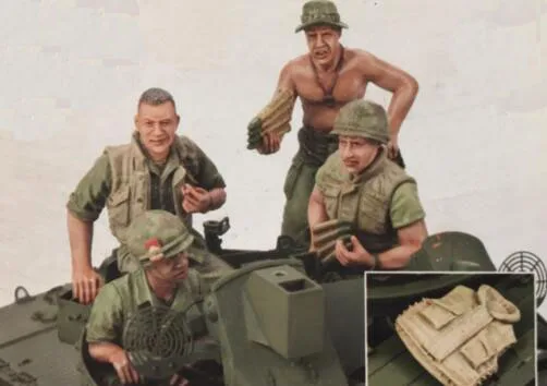 1/35 Смола Наборы войны во Вьетнаме \'s солдат 4 шт./компл.(без бака) модель Наборы