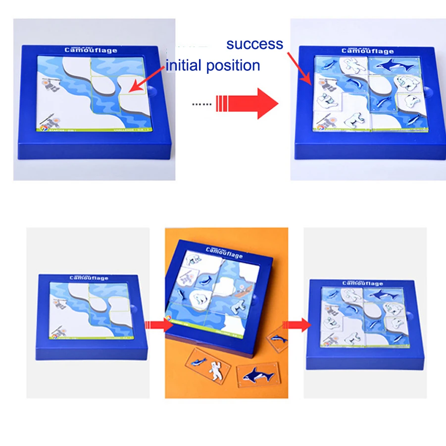 

Initial Difficulty Puzzle Toys for Children Fun Develop Intellectual Hands-On Brain Assembly Polar Bear Adventure Gift Box Pack