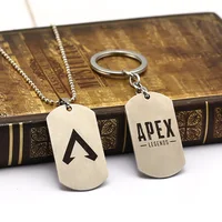 Spiel Apex legends Halskette Schlüsselanhänger metall Action Spielzeug edelstahl apex Schlüssel kette Kinder Spielzeug