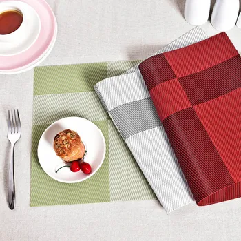 

4Pcs/Lot Heat Insulation Pvc Placemat Tableware Table Mat Home Placemat for Dining Table Washable Bowl Mats Pot Pads Coasters