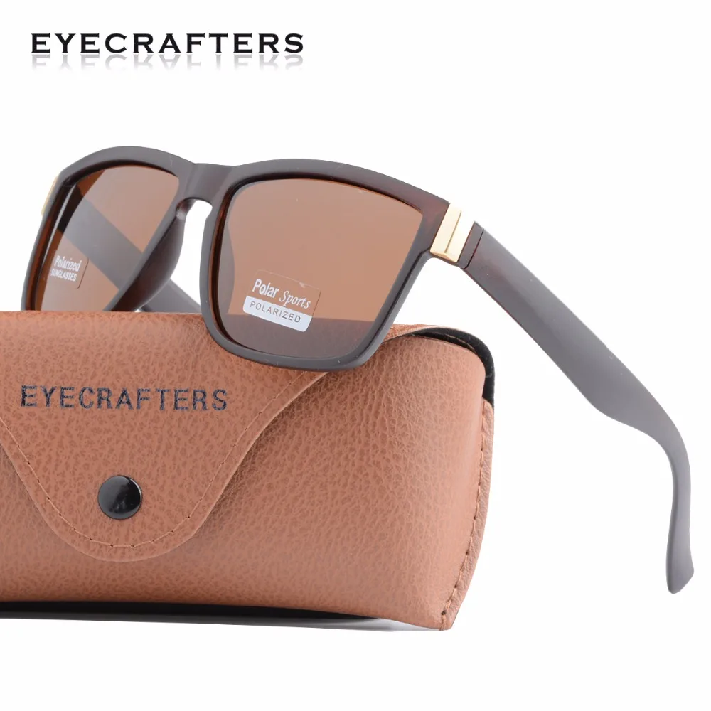 

Polarized Sunglasses for men Retro Square Mens UV400 Glasses Eyewear Brand Driving Sun Glasses Classic Male Eyewear Gafas Brown