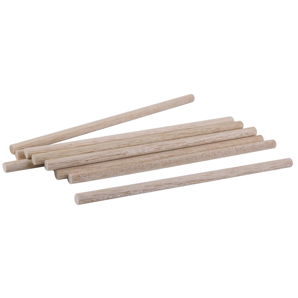 20pcs Natural Square Round Wood Sticks Rod Dowel for Model Making DIY Craft Woodcraft Hobbies 