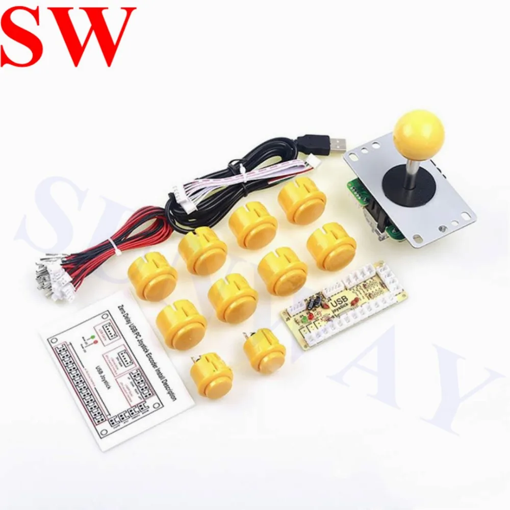 Аркадные Наборы сделай сам запчасти для джойстика Sanwa кодировщик USB ПК игровые