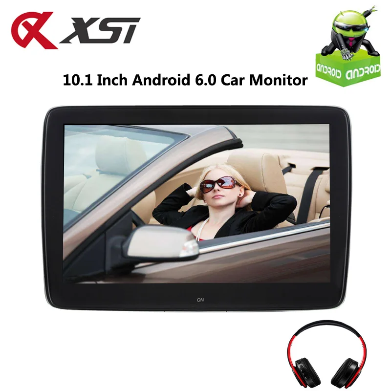 XST 10 1 дюймовый Android 6 0 Автомобильный подголовник монитор IPS сенсорный экран HD 1080P