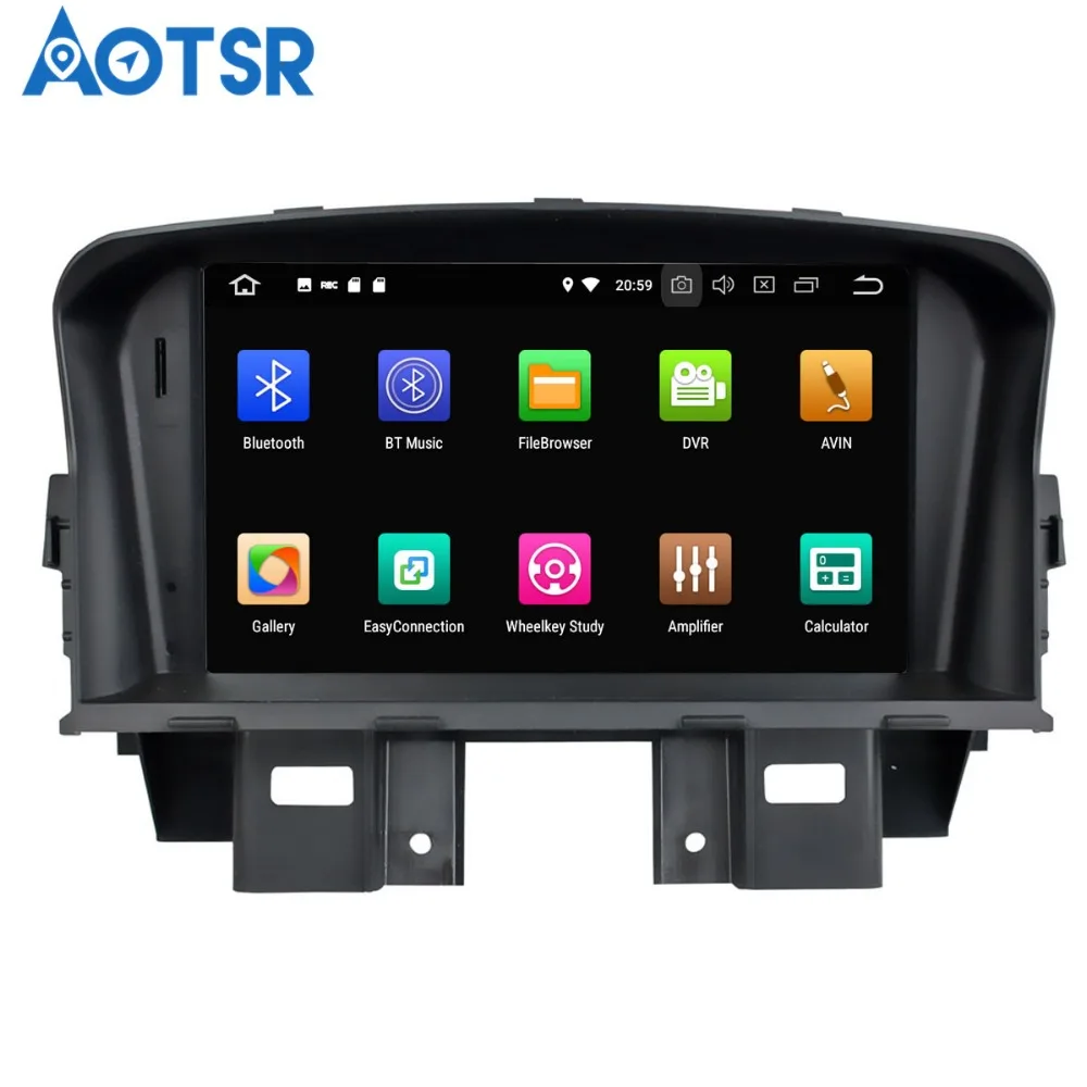 Aotsr Android 8 0 7 1 GPS навигация автомобиля нет DVD плеер для Chevrolet CRUZE 2008 2011 Мультимедиа