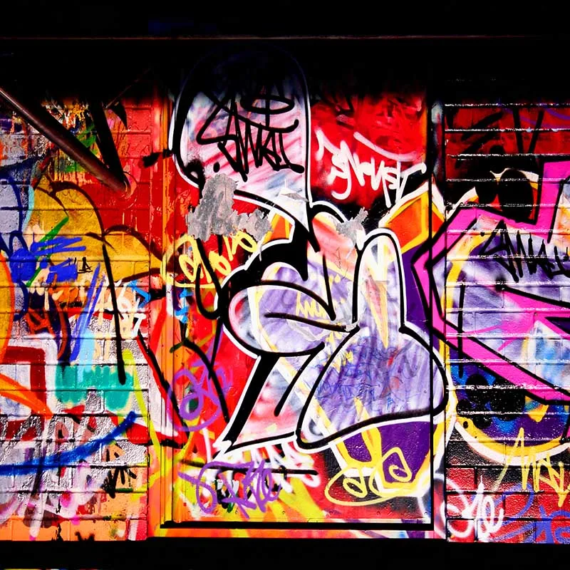 

MEHOFOTO Vinyl Photography Background Graffiti Wall Computed Children Backdrops for Photo Studio CM-6639