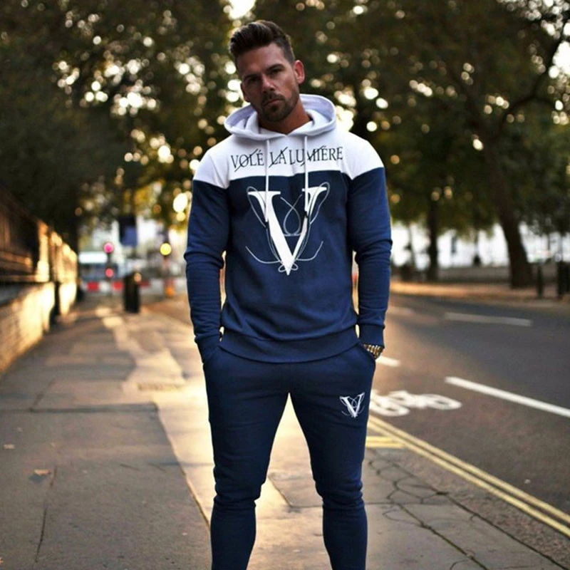 Suit Sport Clothing Set Running Jogger Tracksuit (2)