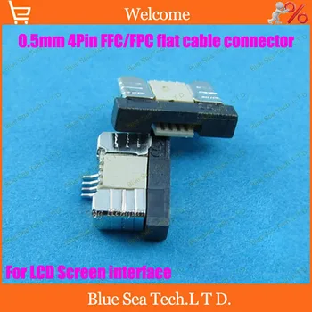 

Free Shipping FPC/FFC connector cable socket 4 pin 0.5mm connector for LCD screen interface of DVD/GPS/MP3/PDA/Phone ect.ROHS