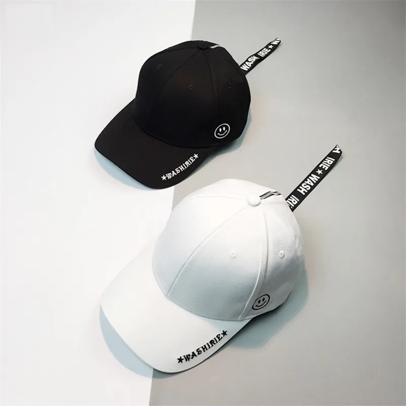 Корейский Для женщин длинный ремень Snapback Кепки s Ретро шапка Для Мужчин's Зажигалка интересного дизайна кольцо с надписью «Smile» Уход за кожей лица Вышивка Кепка-бейсболка