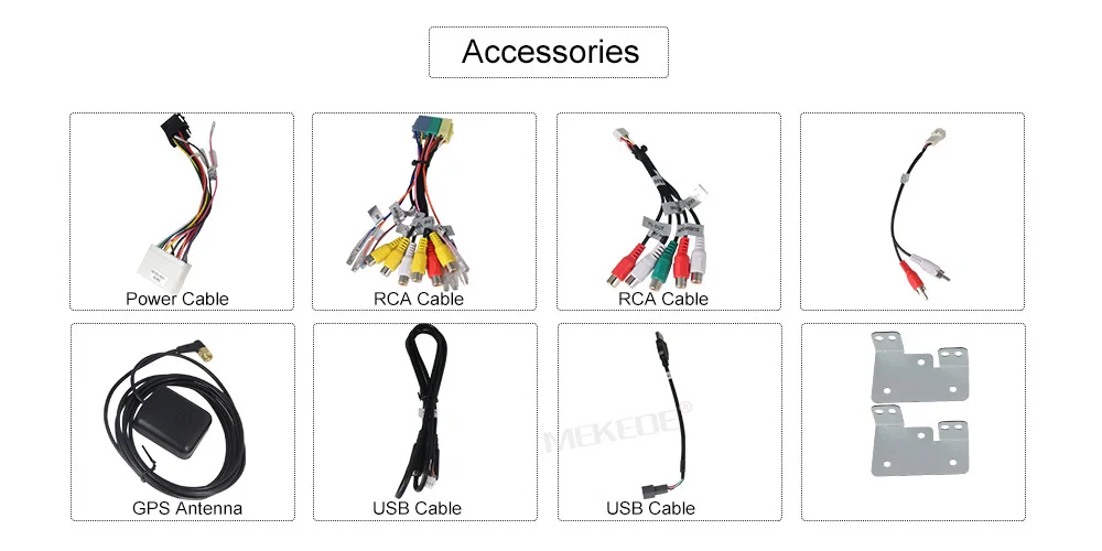 Cheap 7" 2 Din Android 9.0 Car Radio For SsangYong REXTON 2014 Deckless Car Audio Multimedia Car Stereo DVD Mirror link 1024*600 10