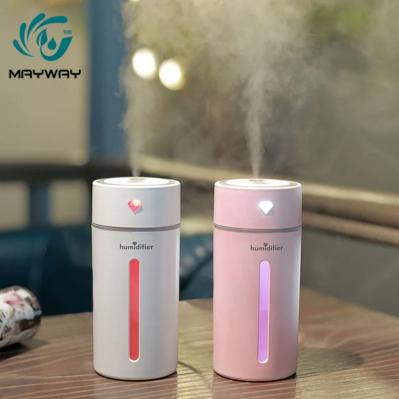 

Diamonds Aroma Essential Oil Diffuser Ultrasonic Air Humidifier LED Lights for Office Home Car USB Fogger Mist Maker Night Lamp