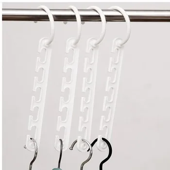 

8pcs Creative Multifunction Magic Clothes Hanger Slip-Resistant Space Saving Hanger with Hook Closet Frame Home Storage Supplies