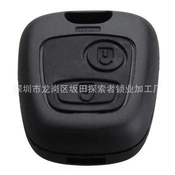 

by DHL/Fedex 1000pcs Car Key Case 2 Buttons Remote Key Case Shell Cover Housing Fob for Peugeot 207 307 407 106 206 306 406