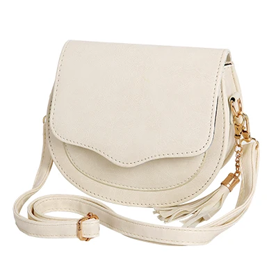 Бренд YBYT, новая модная сумка с кисточками и клапаном,, Женский кошелек для покупок, женская сумка, сумка на плечо, сумка через плечо - Цвет: Бежевый