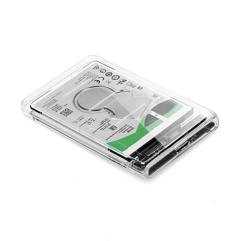 Прозрачный 2,5 дюйма USB к Корпус SATA HDD USB 3,0 SATA HDD SSD твердотельный накопитель жесткий диск корпус Caddy 2 ТБ