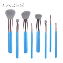 BELÄDT 8 stücke Vollen Satz Naive Blau Frauen Make-Up Pinsel Kit Überlegene Weiche Kosmetik Pinsel für Makeup-MB028