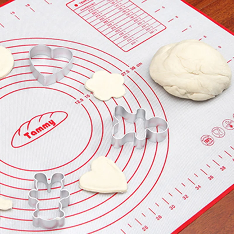 

HIFUAR Silicone Baking Mats Non-Stick Pizza Dough Maker with Scale black and Gadgets Bakeware Cooking Accessories