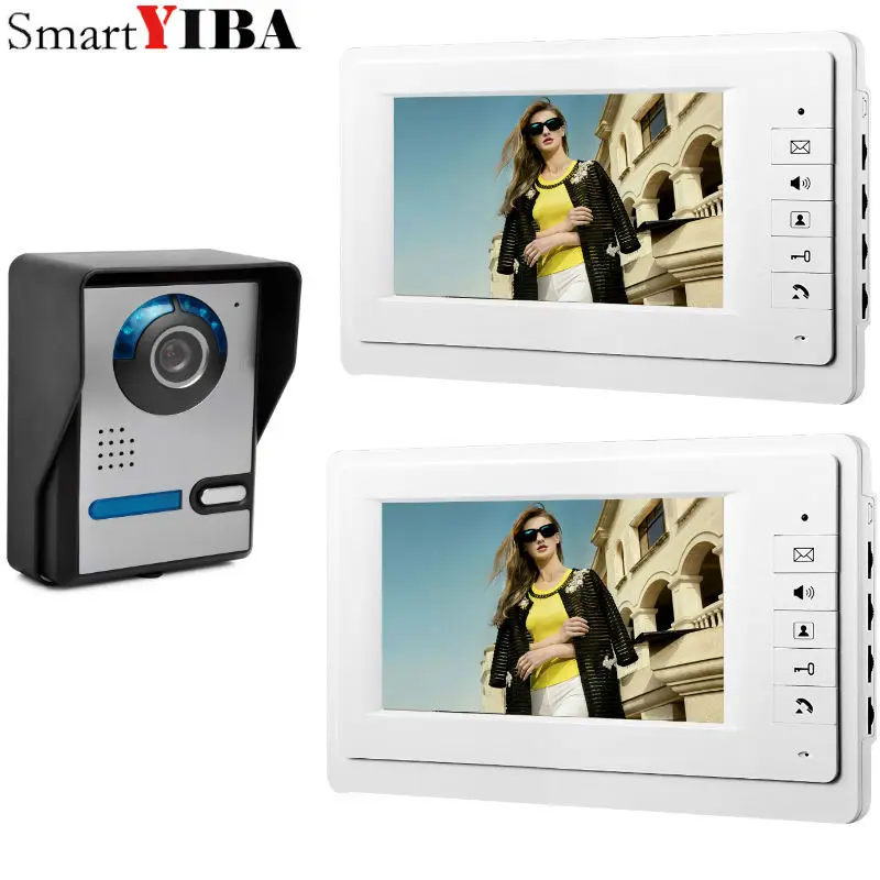 

Yobang Security 7" LCD Monitor Video Door Phone Doorbell Intercom System Home Color Security Camera Monitor Night