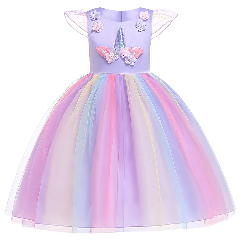 Unicorn Party Dresses For Girls -Unicorn Fashion HTB1ht9eacnrK1RjSspkq6yuvXXaW