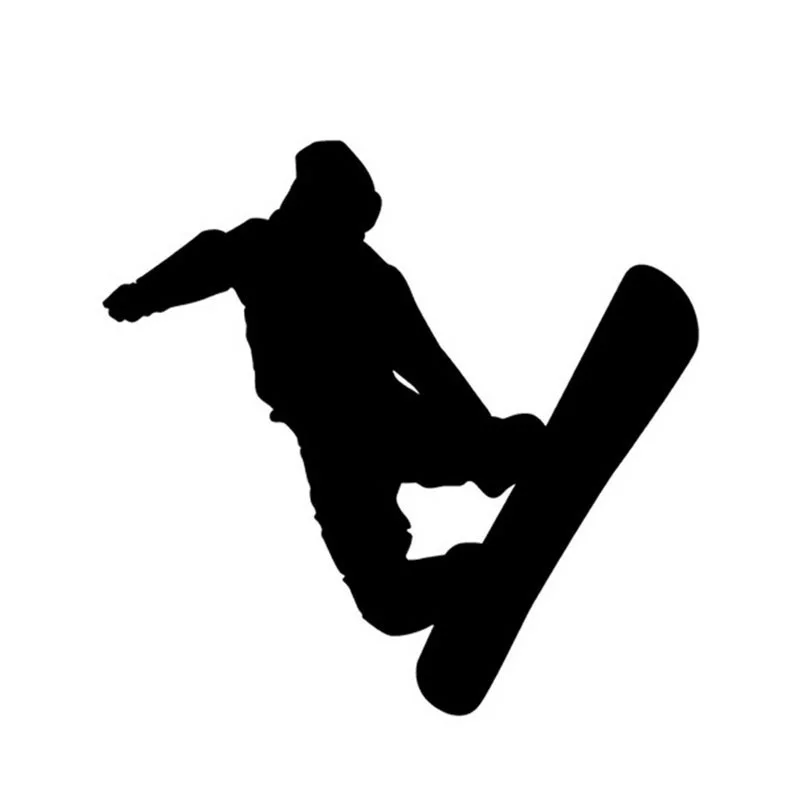 

New 14.5*13.5CM Figure Skating Skiing Snowboarding Stickers Decals Modified Sports window Stickers