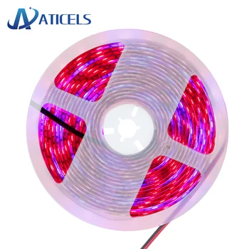 

LED Grow Light Full Spectrum 5M/lot DC 12V LED Strip Lights SMD 5050 Red blue 3/4/5:1 For Greenhouse Hydroponic Plant Growing