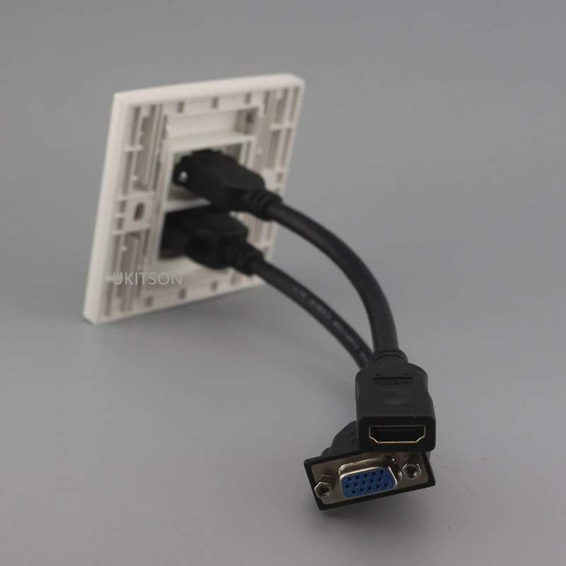 With Cable HDMI+VGA Wall Outlet pic 2