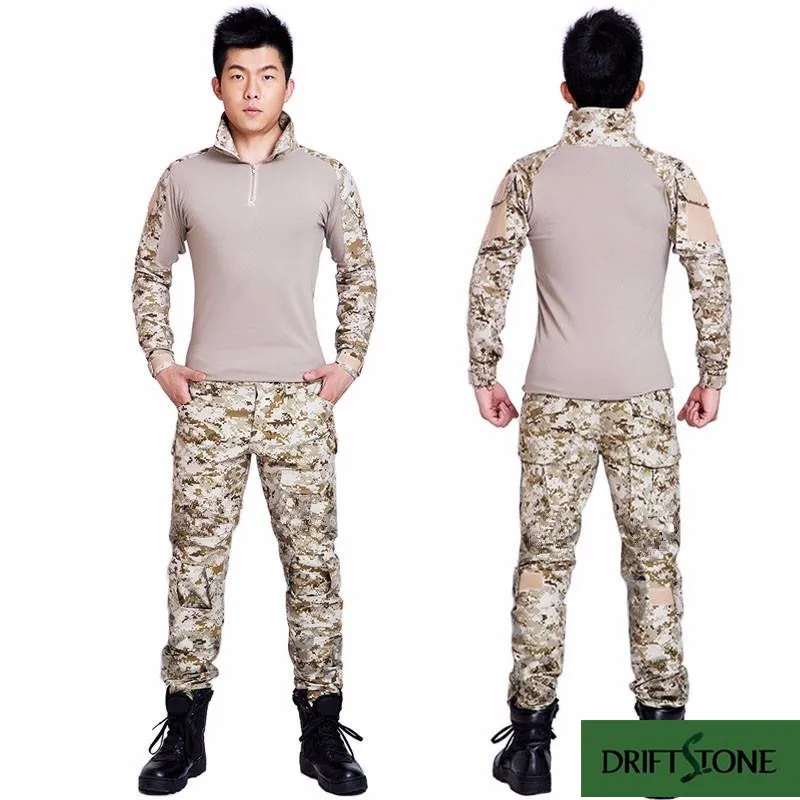 Пейнтбол Тактические камуфляжная военная форма Военная Маскировочная костюм военная одежда для охотника и рыболовные штаны и рубашки