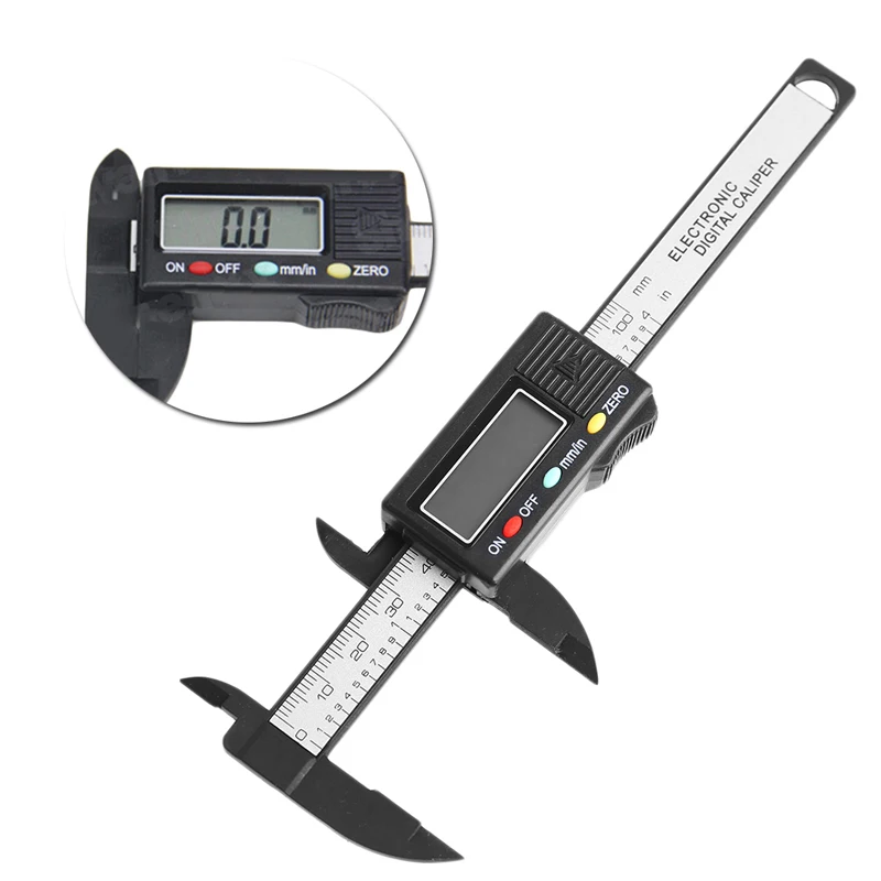 

LCD Electronic Digital Vernier Caliper Gauge 100mm 4 inch Measure Micrometer New