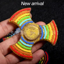 Silica gel rainbow fingertip gyro second generation Do not shake bring your own noctilucent silica gel
