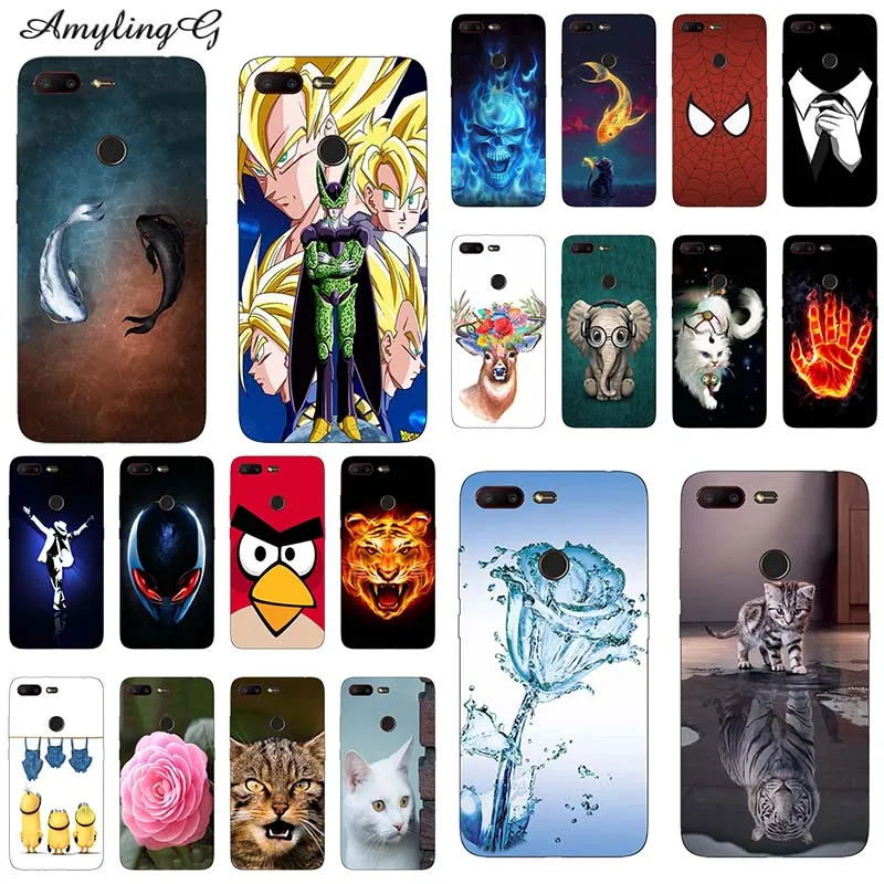 

Phone Cases For ZTE Nubia V18 V 18 6.01" Case Back Cover Printed Cartoon Rose Patterned Soft Silicone TPU Fundas Shell Bags Cat