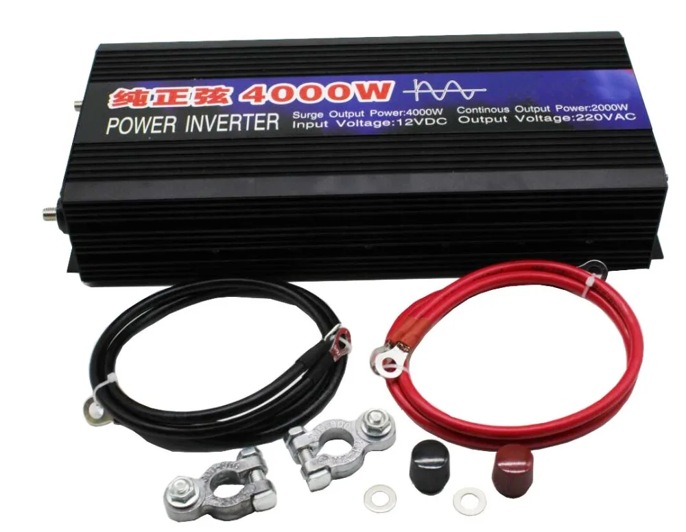 

Pure Sine Wave Car Power Inverter 4000W Dc 24v To Ac 220v Car Converter Inverters For Solar Boat Home Appliances
