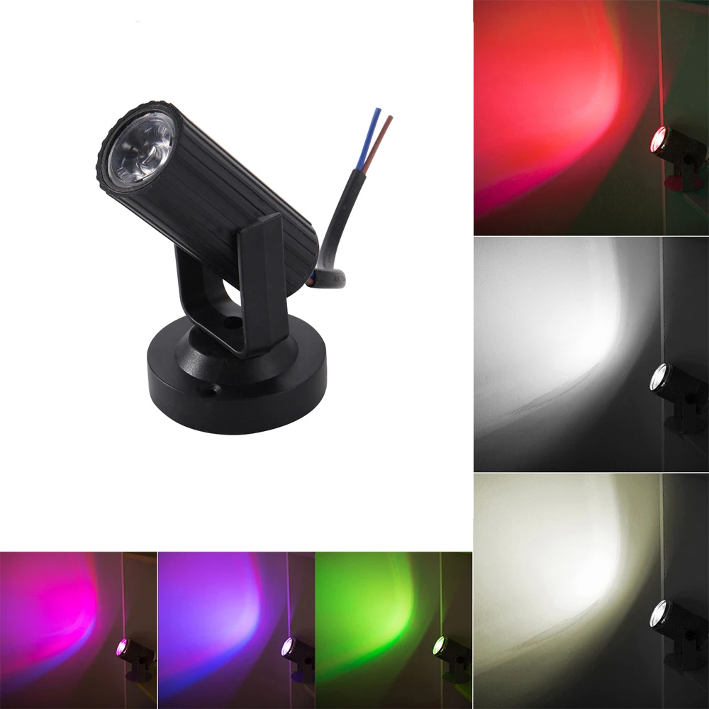 

1pcs RGB LED Beam Spotlight Stage Light Mini DJ Disco Bar KTV Party Stage Lighting Effect Wedding Show