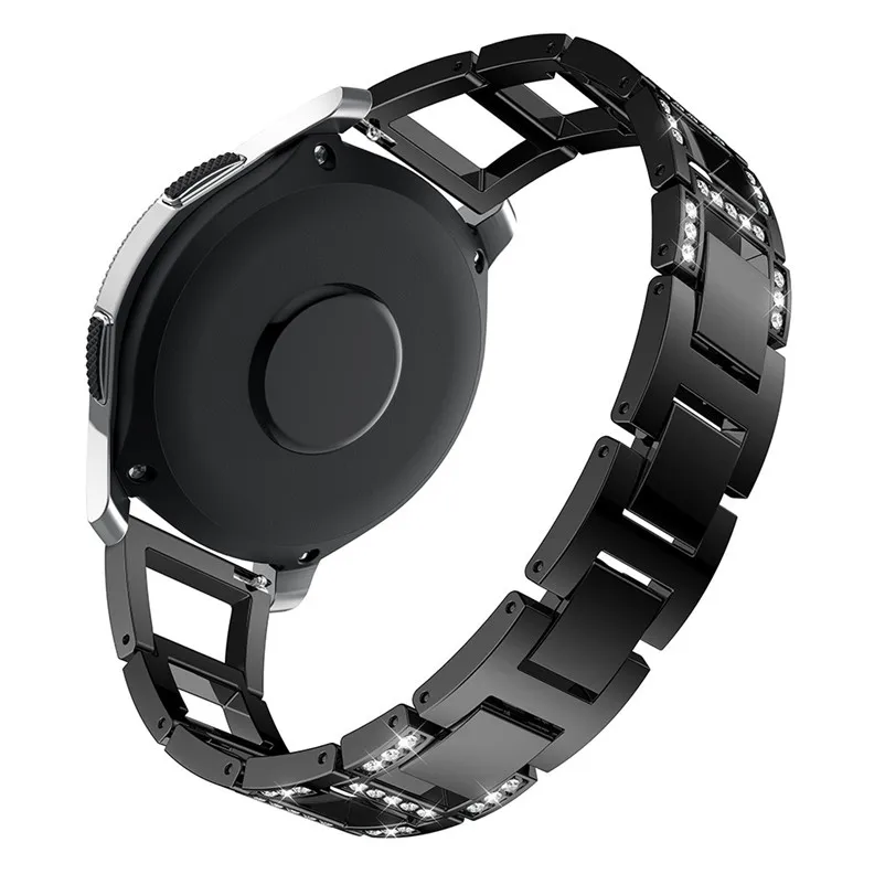 Fshion Luxury Metal Crystal Watch Strap Replacement Watch Band Strap Bracelet For Samsung Galaxy Watch (46mm) 40NT21 (5)
