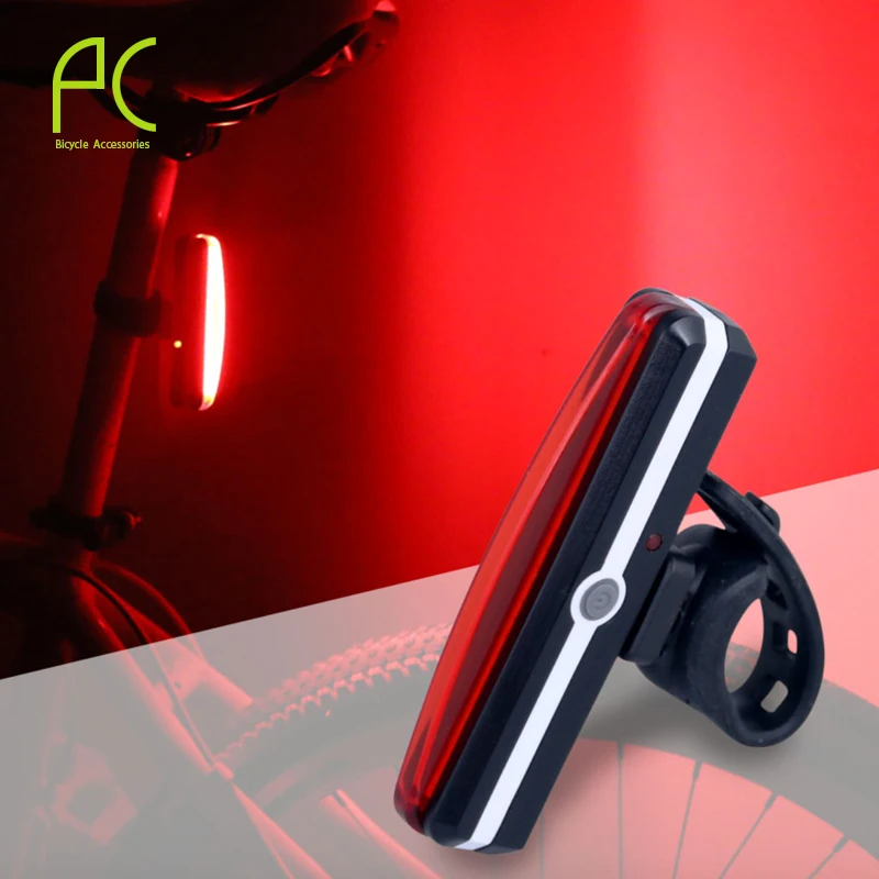 PCycling супер яркий Водонепроницаемый USB Перезаряжаемые велосипедный задний безопасности Предупреждение свет 3 режима 5 видов цветов фара для велосипеда, аксессуары