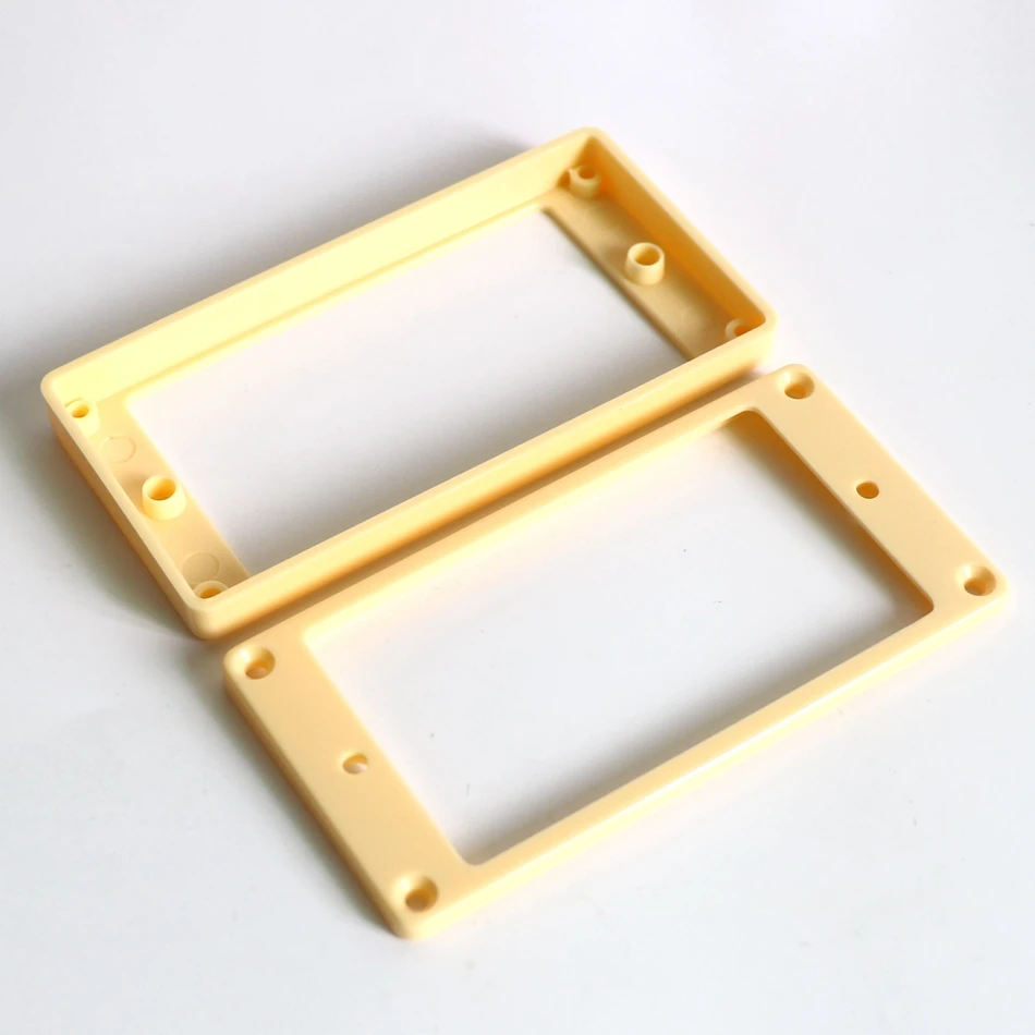Donlis 4pcs Flat / Arched Humbucker Guitar Pickup Rings Ivory Color Guitar Pickup Surrounds