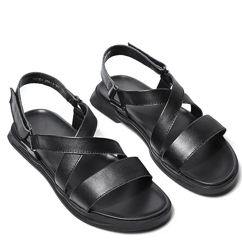 

high quality men shoes fashion sandals leather shoes summer casual outdoor beach shoes male