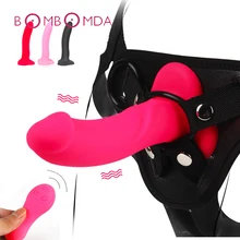 Wearable Remote Stran On Dildo Vibrator For Women Anal Sex Toys Vagina Pussy G spot Stimulator Nipple Massage Adult Sex Products