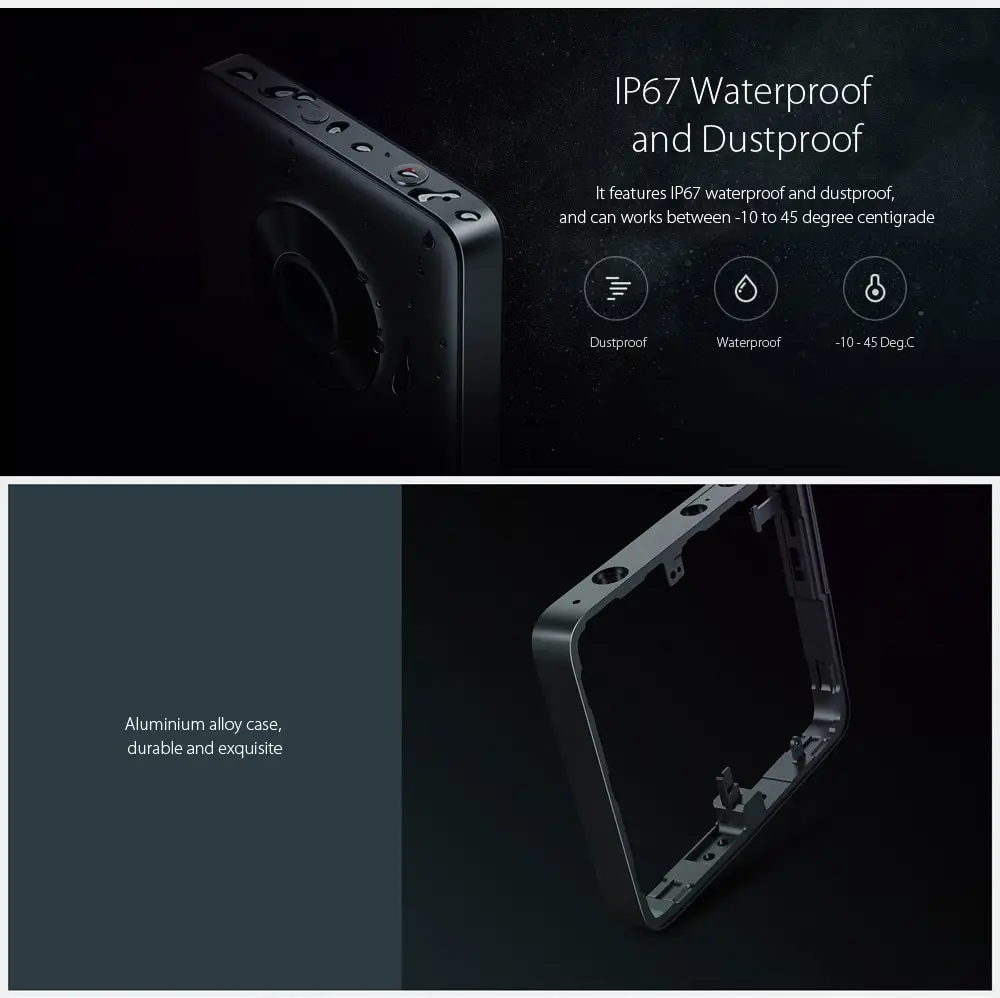 Xiaomi Mi 360 Panoramic Camera Kit Mijia Sphere Camera for Sony IMX206 12.3 CMOS Sensor 23.88MP 3.5K Video 6-axis EIS IP67 (10)