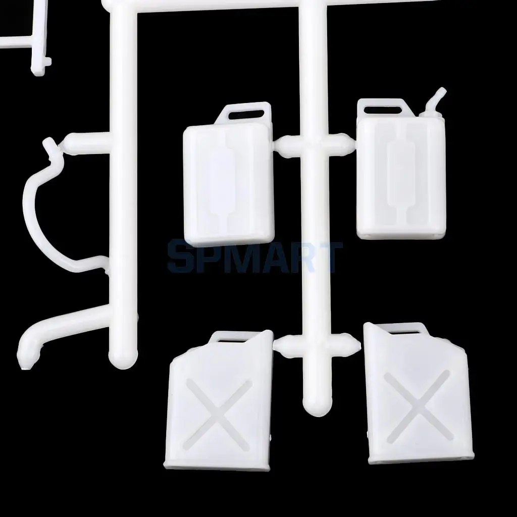1/16 6WD 4WD 2.4G RC Military Truck Tools Oil Tank Bucket Ladder Shovel Model for WPL Body Decor