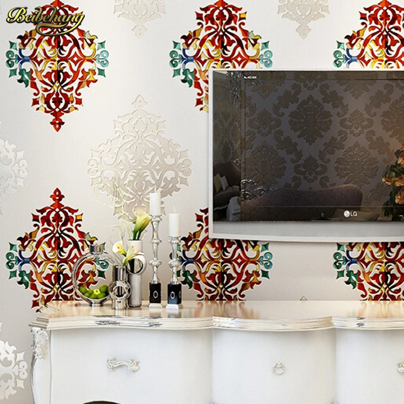 beibehang European luxury three - dimensional deer lintel 3d wallpaper living room papel de parede background wall paper