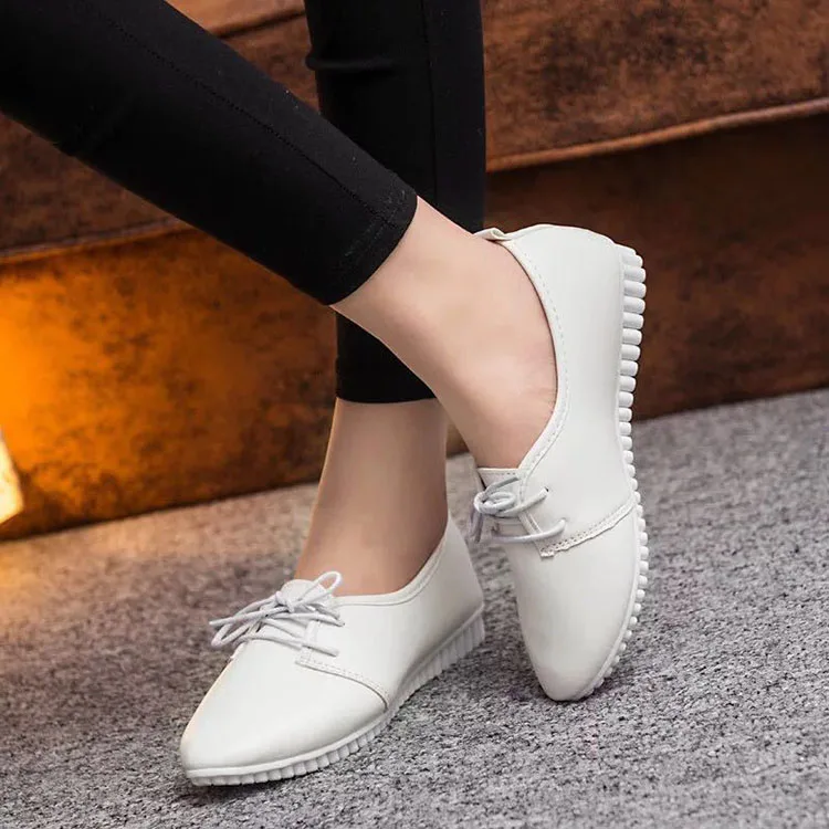 Bailehou Classic Brand Oxfords Shoes Women Casual Pointed Toe Female Shoes for Women Flats Comfortable Slip on Women Shoes Woman