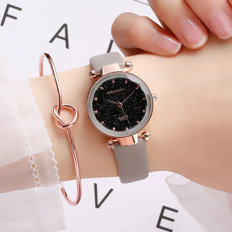 Top Luxury Brand New Fashion Women Exquisite Starry Sky Small Dial Watch Ladies Diamond Cutting Wristwatch Leather Quartz Clock Top Luxury Brand New Fashion Women Exquisite Starry Sky Small Dial Watch Ladies Diamond Cutting Wristwatch Leather Quartz Clock