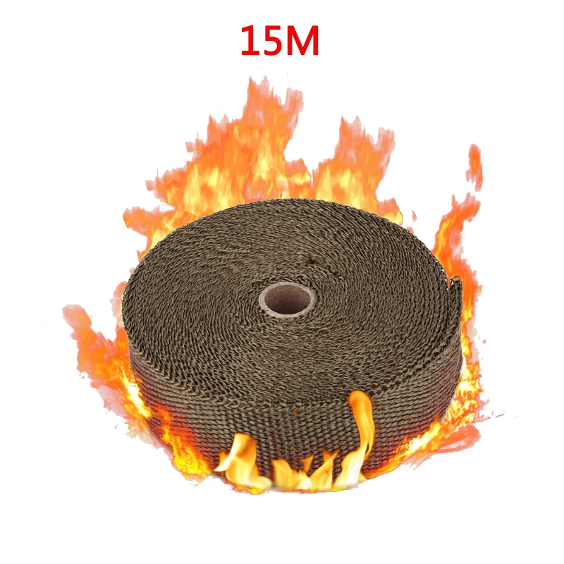 Buy 15 Meters Exhaust Wrap Turbo Heat Manifold Header